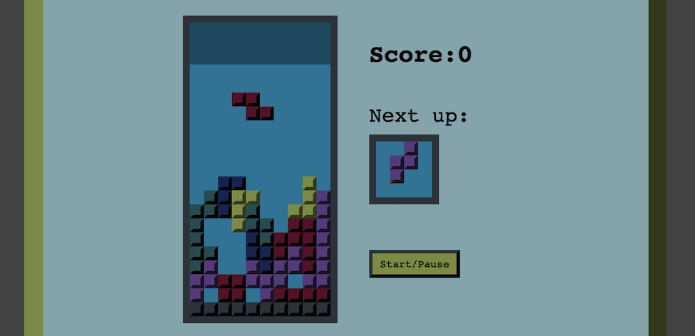 tetris game screenshot